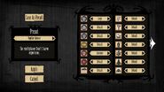 The old customization interface of Don't Starve Together.