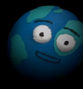 Gilbert the Globe's cameo when Colin takes the puppets into the digital world