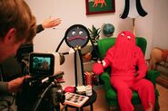 Red Guy behind the scenes