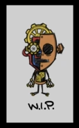 Skórka dla WX-78 o nazwie W.I.P. (Work in Progress)