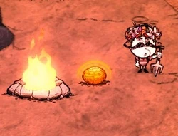 W pełni nagrzany kamień.