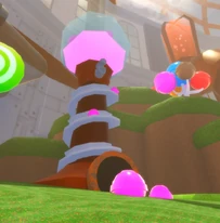 The gumball machine.