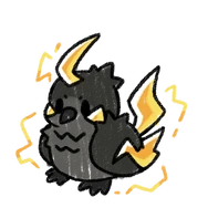 Storm Crow Statikeet skin -- Designed by miaumage