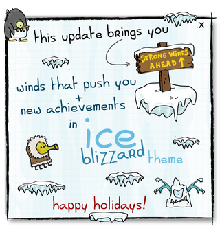 Doodle Jump Gets Updated - Adds New Ice Blizzard World