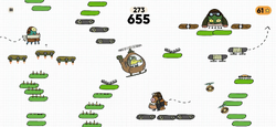 Doodle Jump 2, a sequel to the popular tilt-controlled platformer