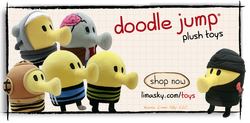 Ninja Doodle Jump Plush Toy Sega 9 Clean & Soft!