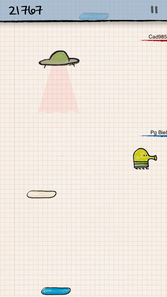 Doodle Jump for iPhone in 2010 - Web Design Museum
