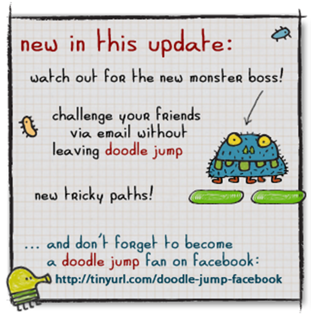 Get your ninjas in your Doodle Jump thanks to the latest update