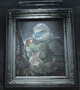 На картине в Твердыне Рока в DOOM Eternal