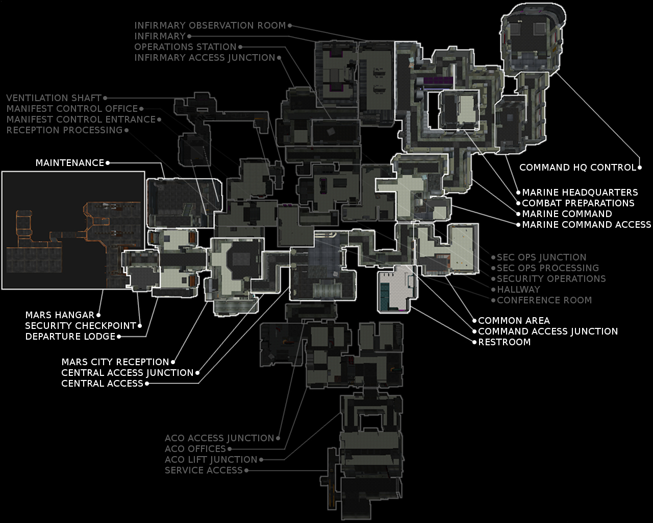 Doom 3 карта Марс Сити