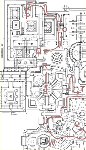 Fig. 6 - Map 13 walkthrough part 6, final stages.