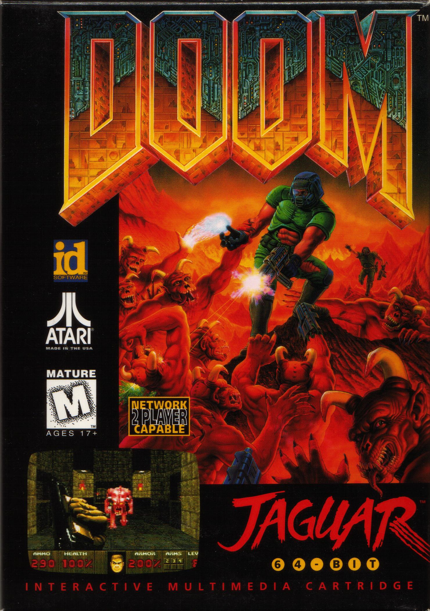 Atari Jaguar Doom ~ New Factory Sealed Hang Tab ~ Great Condition ~ Shrink  Wrap 77000400307