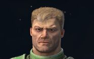 Doomguy's face in Quake Champions (also resembles classic BJ Blazkowicz to some degree).