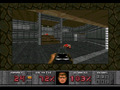 A screenshot from the 32X version of Doom