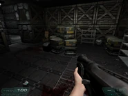 Chainsaw and mega-armor room