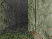 Green marble hallway, west-northwest segment