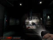 Reception desk from Mars City after demonic invasion