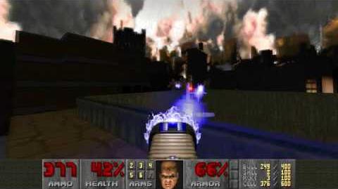 Doom II (1994) - MAP13 Downtown 4K 60FPS