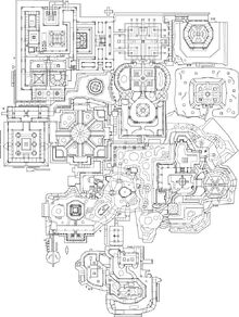 Complete map layout of Map 13 from the PWAD Eternal Doom IV.