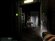 Sec Ops Processing, with a dark mini labyrinth of dataservers filled with Zombies. Kinda reminds a part of E1M2.