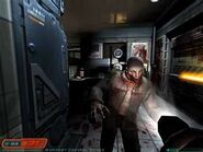 A Zombie attacking the player