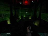 Panel to open a door towards the exit