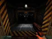 ClassicDoom-e1m8-doit.png (358 KB) Staring position, with some pinkies ready to attack...