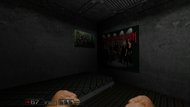 Massacration poster in the beginning of the first mission.