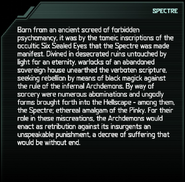 Spectre Codex Entry