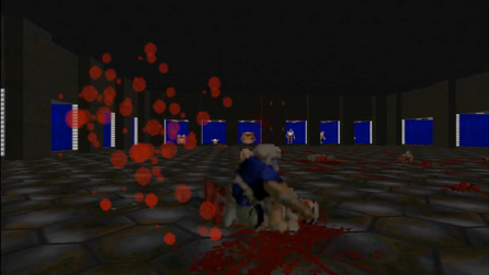 Zombieman 3 - the player tackles the Zombieman in a horse-mounted stance and punches it in the face until its head explodes.