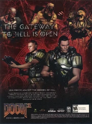 Doom Marine in promotional art for Doom 3
