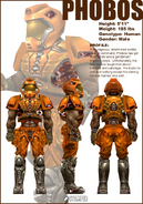 Phobos Character Sheet for Quake III Arena.