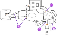 E1M1 map annotated