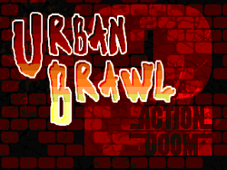 Action Doom 2: Urban Brawl's titlescreen