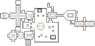 Automap view of MAP17: The Black Towers