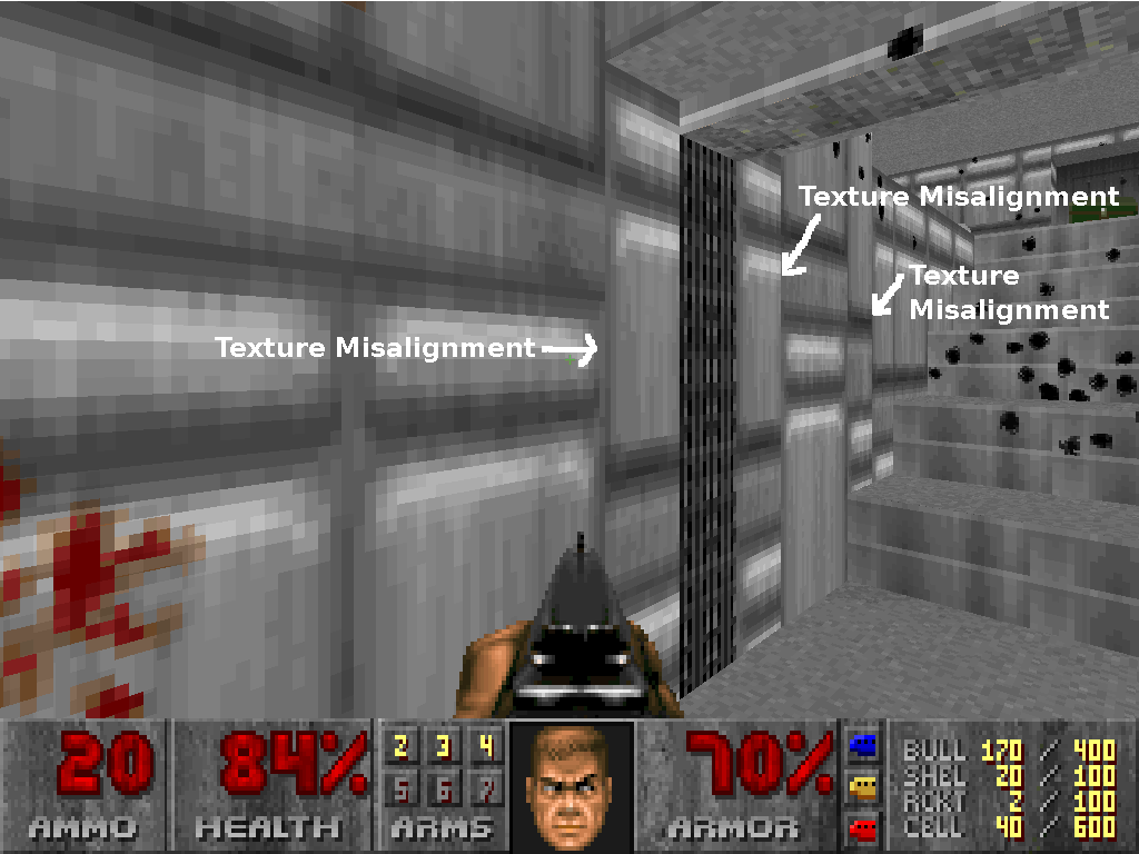 Texture alignment glitch on doors - Doom Editing - Doomworld