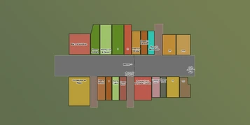 A dedicated fan's map of Danny the Street. Not all the locations have names or banners.