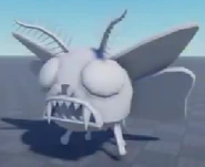 The Gloombat model missing its textures.