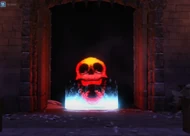 Ditto, but being banished right in front of The Castle entrance during The Woods' ending cutscene.