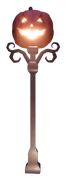 Pumpkin Lamppost #1.