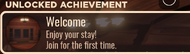 The UI that shows up when earning an achievement.