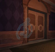 The Figure behind Door 51 seen with the "Guidance" candy.