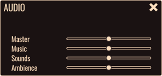 The appearance of the old settings for 