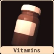 The Vitamins shown in the Admin Panel.