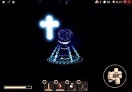 Rush being chained by the crucifix in the Greenhouse.