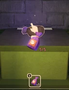 An icon saying that the maximum ammount of Candy Bag the player can equip is 5.