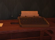 Crucifix in Typewriter