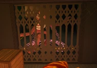 The Figure being crucified during the elevator cutscene.