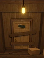 Barricadedoor.png (131 KB) A Barricaded door in the Lobby after the Backdoor update.