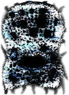 Dread's appearance during the crucifixion process.